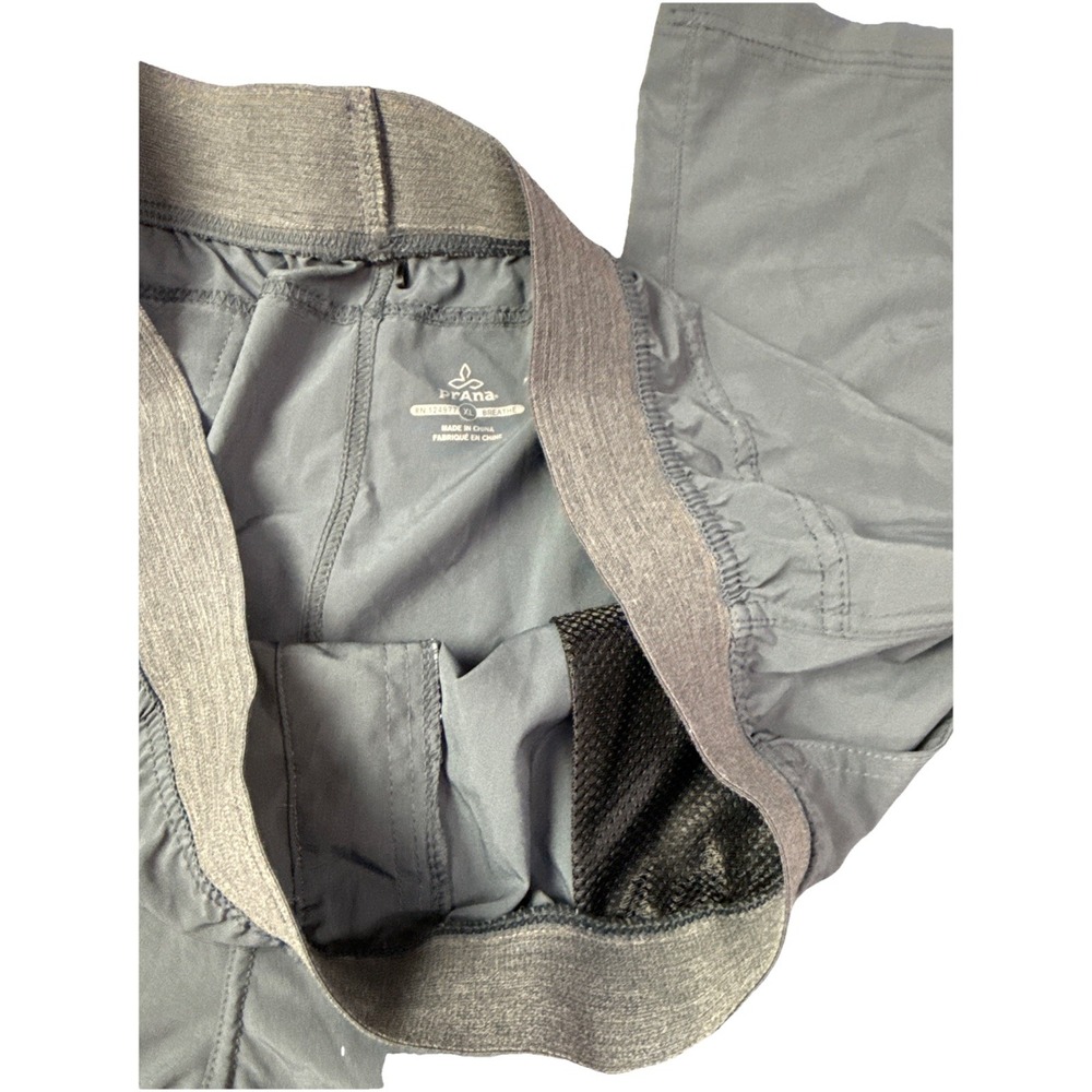 PRANA Breathe Activewear Pants Men's XL Nylon Polyester gray Lounge Pants 2j - Picture 9 of 9